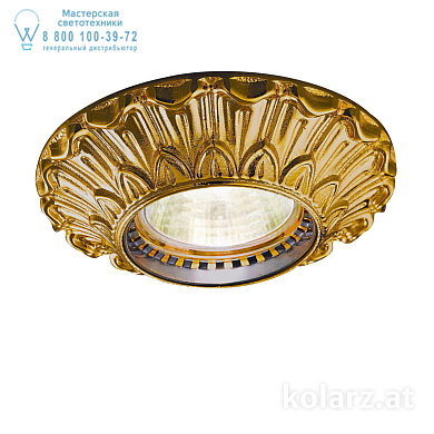 Kolarz MILADY 0298.10R.15 точечный светильник французское золото ø10cm высота 5cm 1 лампа gu10