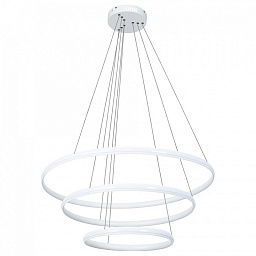 A2198SP-3WH Arte Lamp Meridiana подвесная люстра с кольцами и прозрачными подвесами