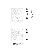 AMS 12 CORTEN 18 x 18 x 26 cm; AMS 12 INOX VOL 0,008 m³