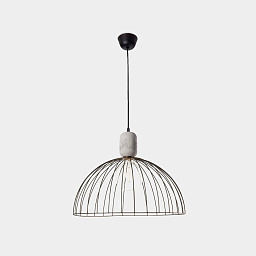 00-6414-DC-05 Leds C4 Contrast подвесной светильник с металлическим плафоном в виде полусферы