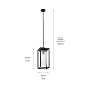 Mercer 24" 1 Light Pendant Clear Seeded Glass Black уличный подвесной светильник 59064BSL Kichler