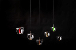 14-3005-3 Quasar Apple Mood подвесная композиция из нескольких одиночных светильников с прозрачными стеклянными плафонами