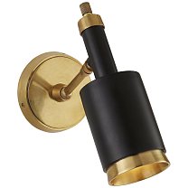 Anders Small Articulating Wall Light полированная старая латунь и черный
