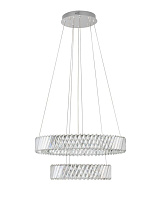 Triac Dimmable Clear Grystal & Nickel Metal Base LED 80Watt 220-240Volt 5600Lm IP20 3000K D:60 H:210 cm