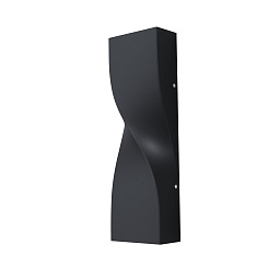 O040WL-L11B3K Maytoni Twist архитектурная настенная подсветка изогнутой формы черного цвета