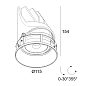 28434 9210 B Delta Light ENTERO RD-L TRIMLESS Встроенный точечный светильник — фото 1