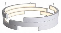 SL963.503.01 ST-Luce Genuine подвесной потолочный светильник с кольцевым корпусом из белого металла