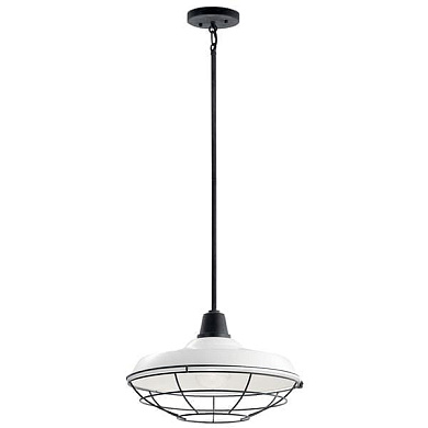 Pier 1 Light 16" Convertible Pendant White уличный подвесной светильник 49993WH Kichler