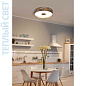 04505TNDHXXXX Elesi luce Gaia PL M Round LED круглый потолочный светильник серый — фото 2