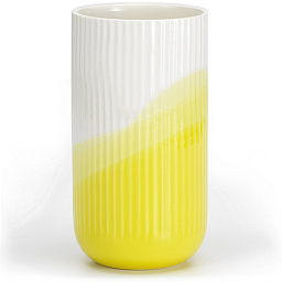 20138204 Vitra Herringbone Ваза ребристая желтая