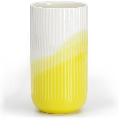 20138204 Herringbone Vitra Ваза ребристая желтая