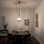Tuscany 21" 3 Light Mini Chandelier with Clear Seeded Glass Black люстра 44059BK Kichler — фото 1