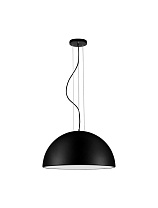 Sandy Black Metal & Matt White Acrylic LED E27 3x12Watt 100-240Volt IP20 Bulb Excluded D:60 H:240 cm