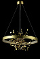 1860/303 GARDEN Crystal lux Люстра 3х45W + 8W LED + G9 LED Золото