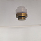 Потолочный светильник Fletcher Flush Elstead DL-FLETCHER26-5LT-IV-AB состаренная латунь и абажур цвета слоновой кости — фото 4