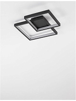 Sandy Black Steel Aluminium & Acrylic LED 19 Watt 220-240 Volt 1342Lm 3000K IP20 L: 32 W: 32 H: 6 cm