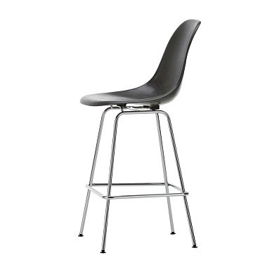 4055737331848 Eames Fiberglass Vitra Барный стул средний, серый/хром