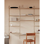8422 Shelf Library Frama Книжный стеллаж двойной белый 185.2x80 — фото 3