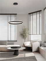 Triac Dimmable Sandy Black Aluminium, Steel &Acrylic LED 46Watt 220-240Volt 3067Lm IP20 3000K D:60 H:120 cm