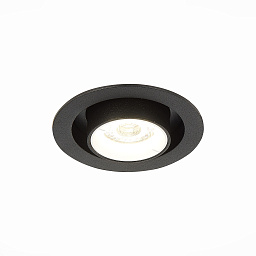 ST702.438.12 ST-Luce встраиваемый светильник чёрный цилиндрический с регулируемым углом