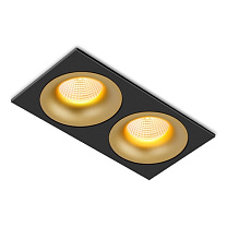Потолочные светодиодные светильники Led technology CITY X 22.30 W 2FW NO DIM золотой + черный
