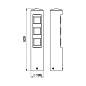 Столб с розетками 622102 Albert Германия — фото 1