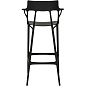 05889NE Kartell AI Барный стул AI, переработанный, 75 см, черный — фото 1