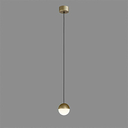 C38181O ACB Iluminacion Custo подвесной светильник с двумя источниками света и тонким подвесом, корпус золотистый