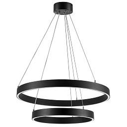 748117 Lightstar Saturno подвесной светильник кольцевой формы черного цвета