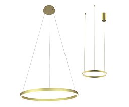 Подвесной светильник Kink Light Тор светлое матовое золото d60 08213,32P(3000K)