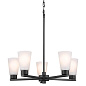 Stamos 24" 5 Light Chandelier Black люстра 52436BK Kichler