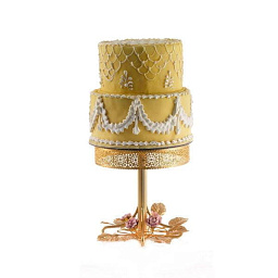 Marie-antoinette pink & gold small cake stand ø 21 cm подставка для торта, Villari