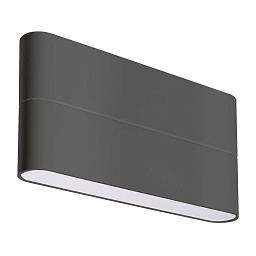 032412 Arlight Светильник SP-WALL-FLAT-S170x90-2x6W Warm3000 (GR, 120 deg, 230V)