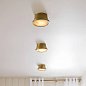 Потолочный светильник Arteriors Louisa, античная латунь и белый оникс — фото 2