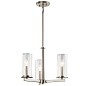 Crosby 3 Light Convertible Chandelier Brushed Nickel люстра 43997NI Kichler