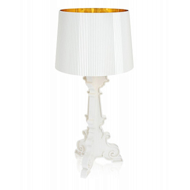 G907600 Kartell Bourgie TL настольный светильник цветной золото; белый
