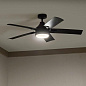 52" Tide 5 Blade LED Outdoor Ceiling Fan Satin Black уличная люстра-вентилятор 310075SBK Kichler — фото 2