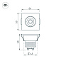 020758 Arlight Светодиодный светильник LTM-S50x50WH 5W Day White 25deg — фото 1
