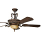 60" Kimberley Fan LED Berkshire Bronze люстра-вентилятор 300208BKZ Kichler — фото 1