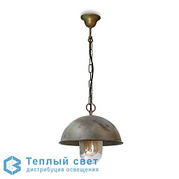 3235 Moretti Luce Circle уличный подвесной светильник с плафоном в форме полусферы на цепи