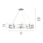 Rosalind 50" 10 Light Chandelier Polished Nickel люстра 52491PN Kichler