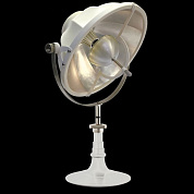 Fortuny - Armilla 41 - Lampe de table - Pied blanc/Blanc et argenté