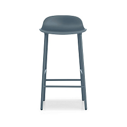 602777 Normann Copenhagen Form Барный стул на стальной основе, 65 см, синий