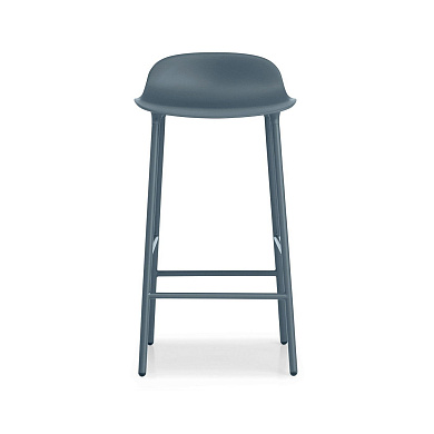 602777 Normann Copenhagen Form Барный стул на стальной основе, 65 см, синий