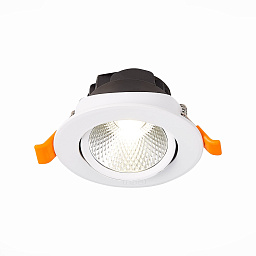 ST211.548.06.24 ST-Luce Miro точечный потолочный светильник с регулируемым углом свечения и белой рамкой