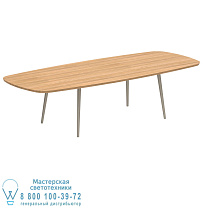 STYLETTO СТАНДАРТНЫЙ ОБЕДЕННЫЙ СТОЛ 300X120 СМ, АЛЮМИНИЕВЫЕ НОЖКИ, СТОЛЕШНИЦА ИЗ ТИКА И ПЕСКА Royal Botania