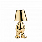 43001TM Qeeboo Golden Brothers Tom TL портативный настольный светильник с тач-диммером глянцевый золотой — фото 1