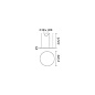 304465 Ideal Lux ORACLE SLIM SP D150 ROUND 3000K DALI WH подвесной светильник белый — фото 1