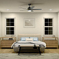 52" Maeve Fan Satin Black люстра-вентилятор 300059SBK Kichler — фото 1