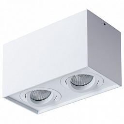 A5544PL-2WH Arte Lamp Factor точечный потолочный светильник с двумя лампами белого цвета